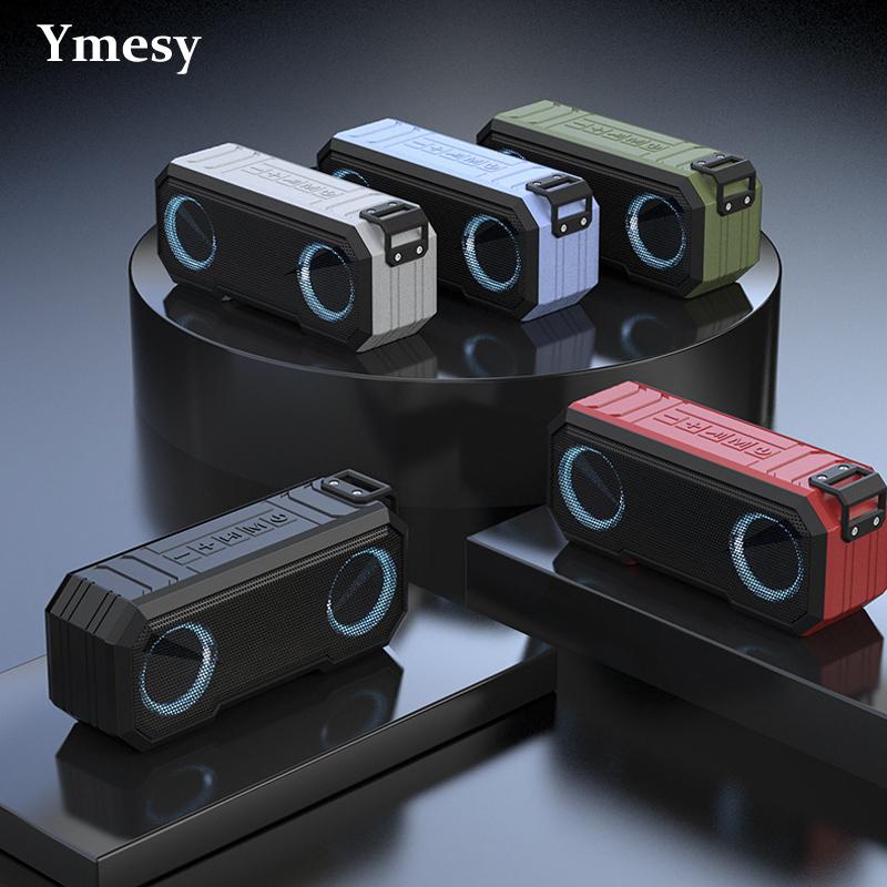 

Ymesy Portable Bluetooth Speaker Wireless Flash Light TWS Bass Stereo IPX7 Waterproof Loudspeaker FM 12H Playtime Outdoor Speakers