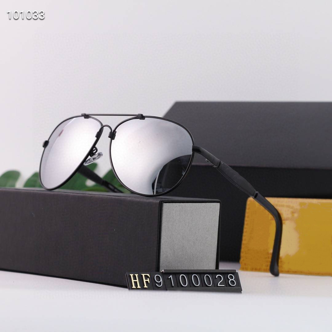 

classical Sunglasses Mirror Lens Oval soft Frame UV Protection for women and Men Top Quality Come With Case wx22