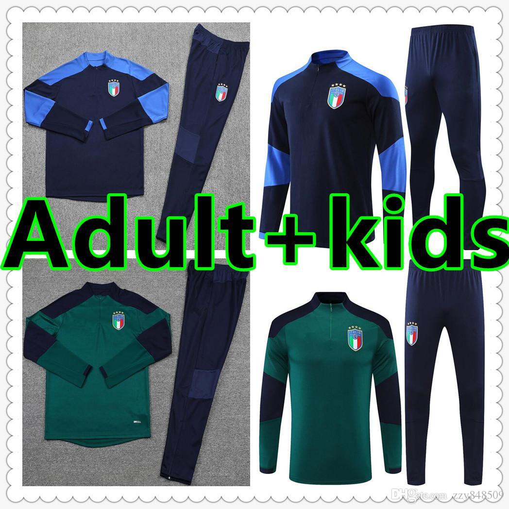 

ITALY soccer Jersey tracksuit 2021 BARELLA SENSI INSIGNE 20 21 European Cup Renaissance CHIELLINI BERNARDESCHI football shirts men + kids ki