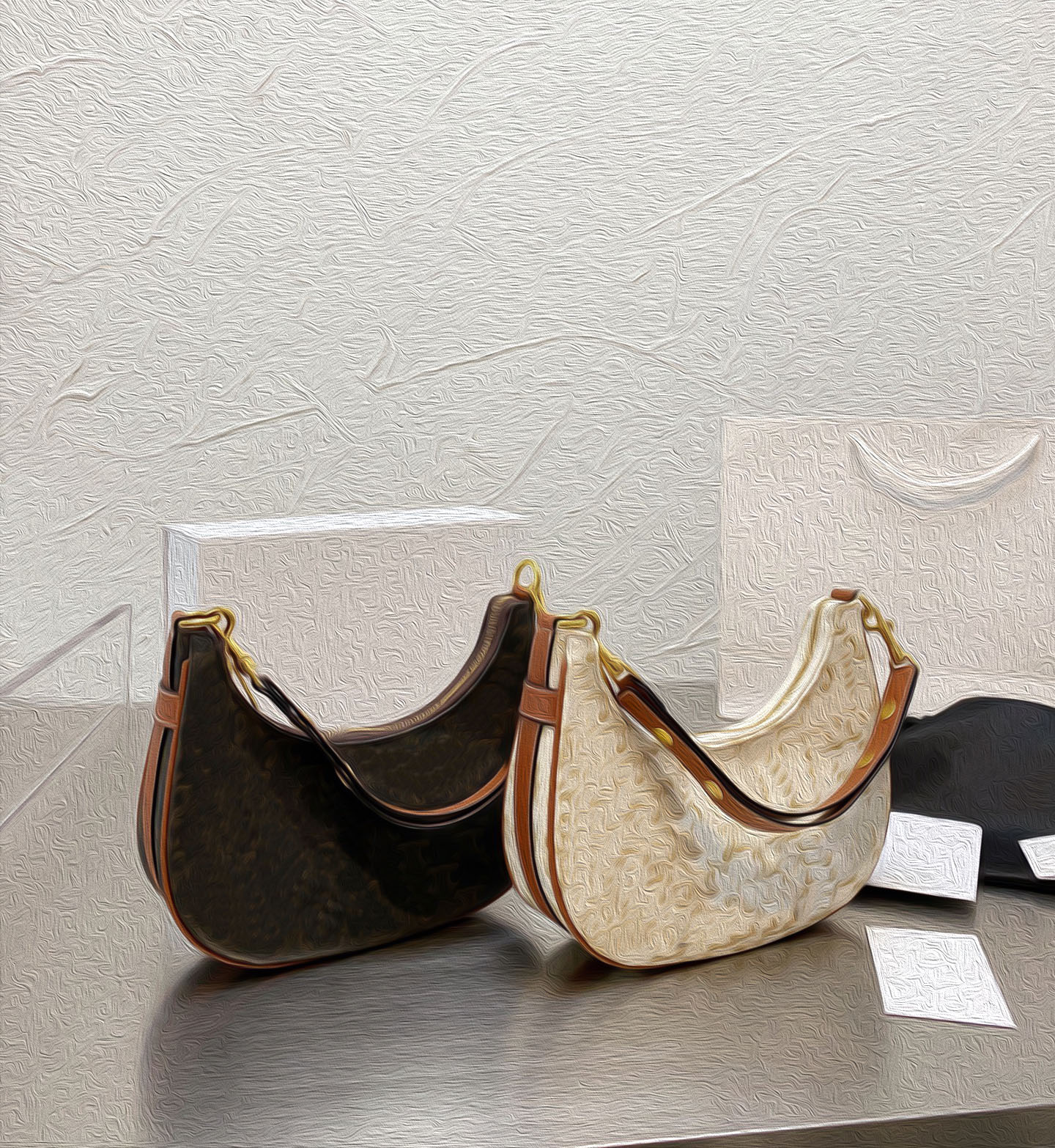 

2021 Crazy Sales Fashion Luxury Shoulder Bag Hobos Handbags Hobo Waterproof Material Vintage Old Pattern Designs Designer Totes Free Delivery, Box