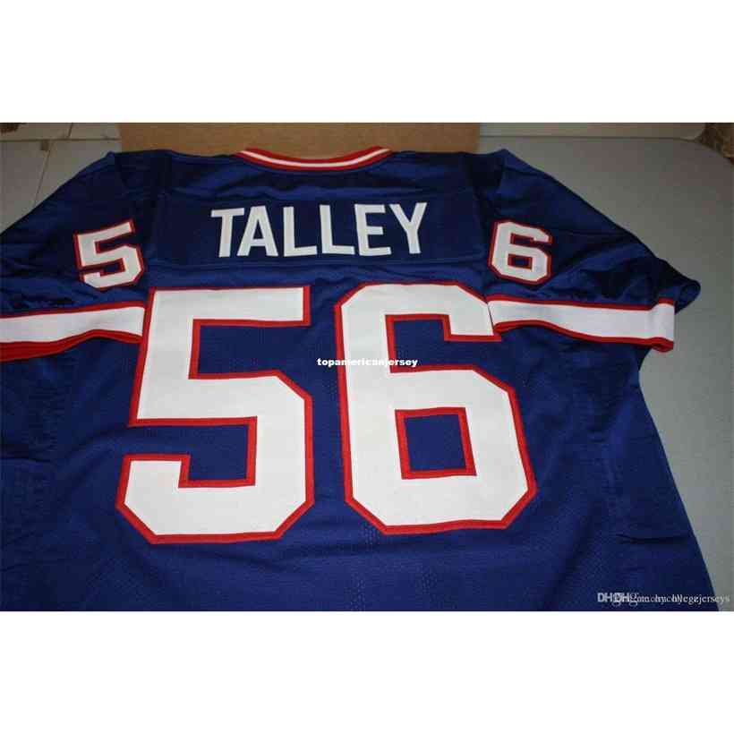 

Cheap Retro DARRYL TALLEY #56 CUSTOM Top S-5XL, HOME MITCHELL & NESS Jersey BULE Stitching men's Football Jerseys Running, Blue