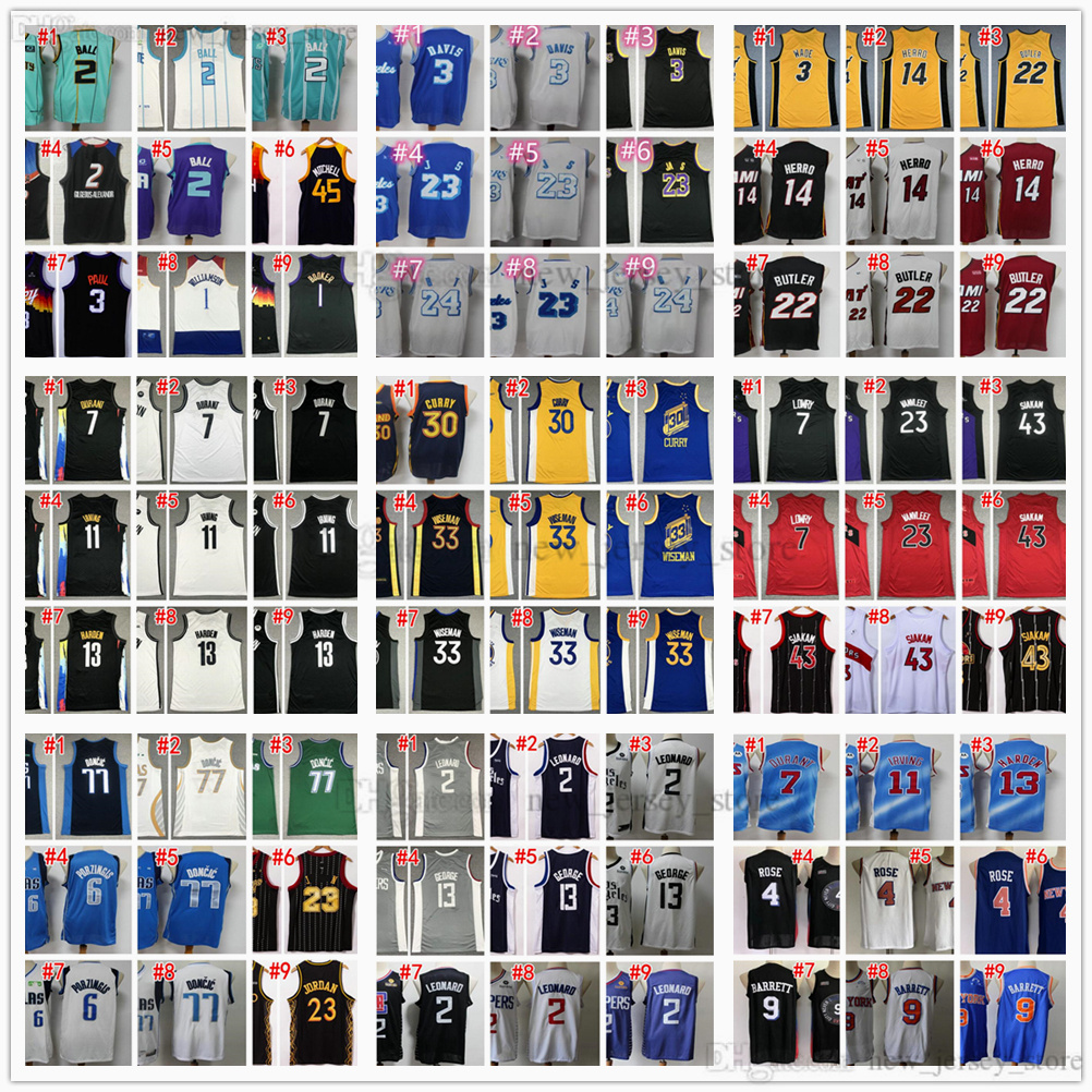 

Stitched Basketball City 3 Chris Paul Jerseys Kyrie Carmelo Irving Anthony Nikola Davis Jokic Derrick Kawhi Rose Leonard Jaylen Trae Brown Young Earned Edition, Photo b