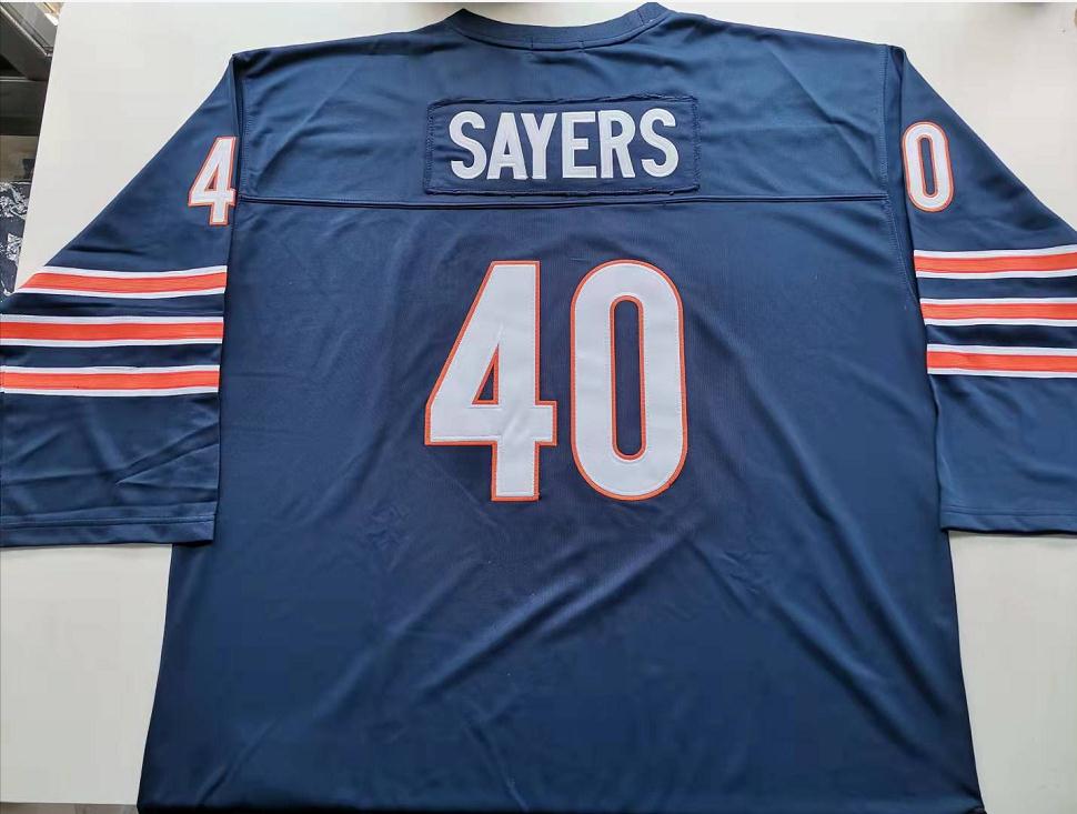 

rare Football Jersey Men Youth women Vintage 1965 Gale Sayers High School JERSEYS Size S-5XL custom any name or number, Blue youth s-xl