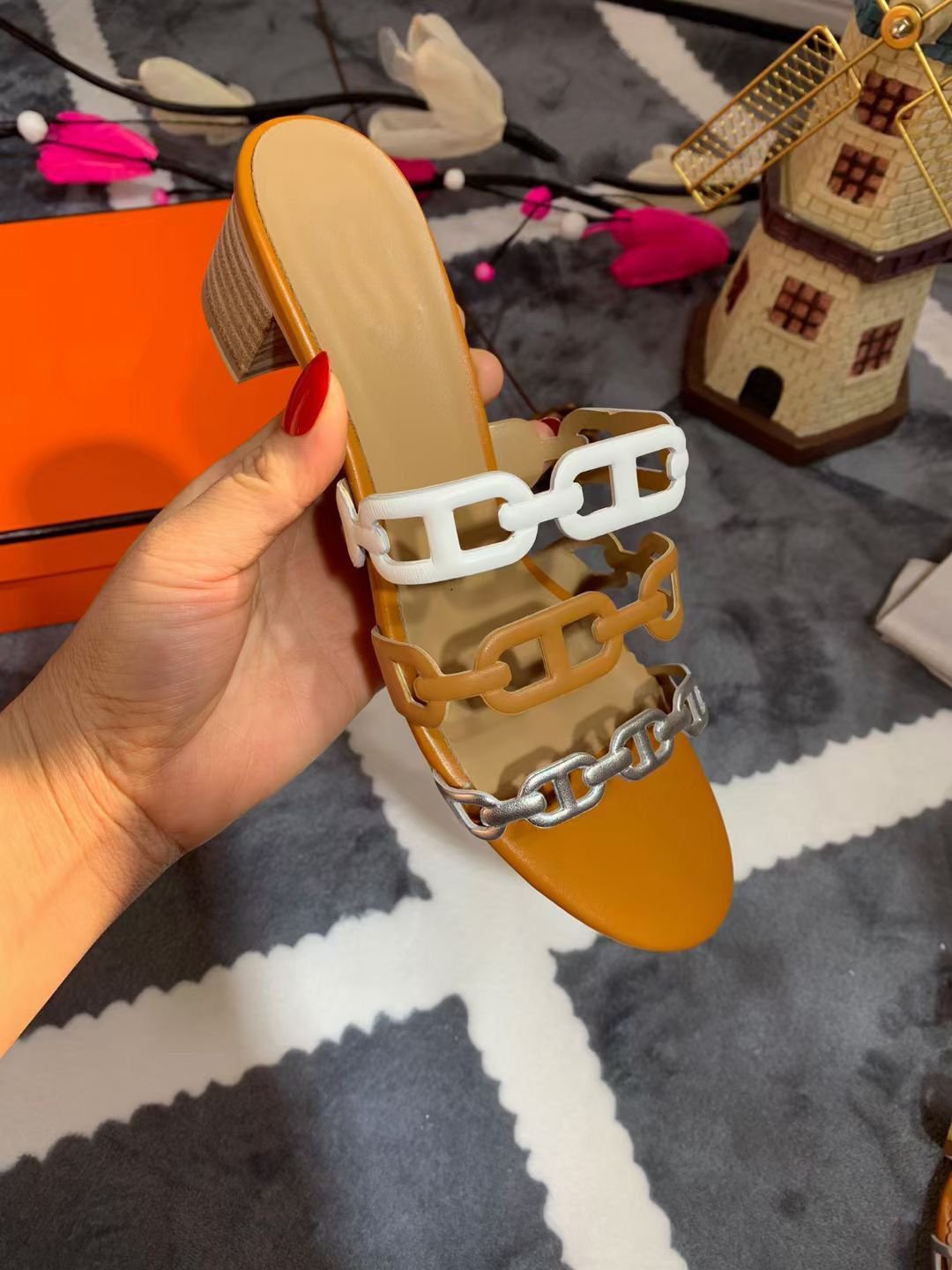 

Brand-name slippers ladies sandals rubber flat shoes party wedding mkjyJJ001