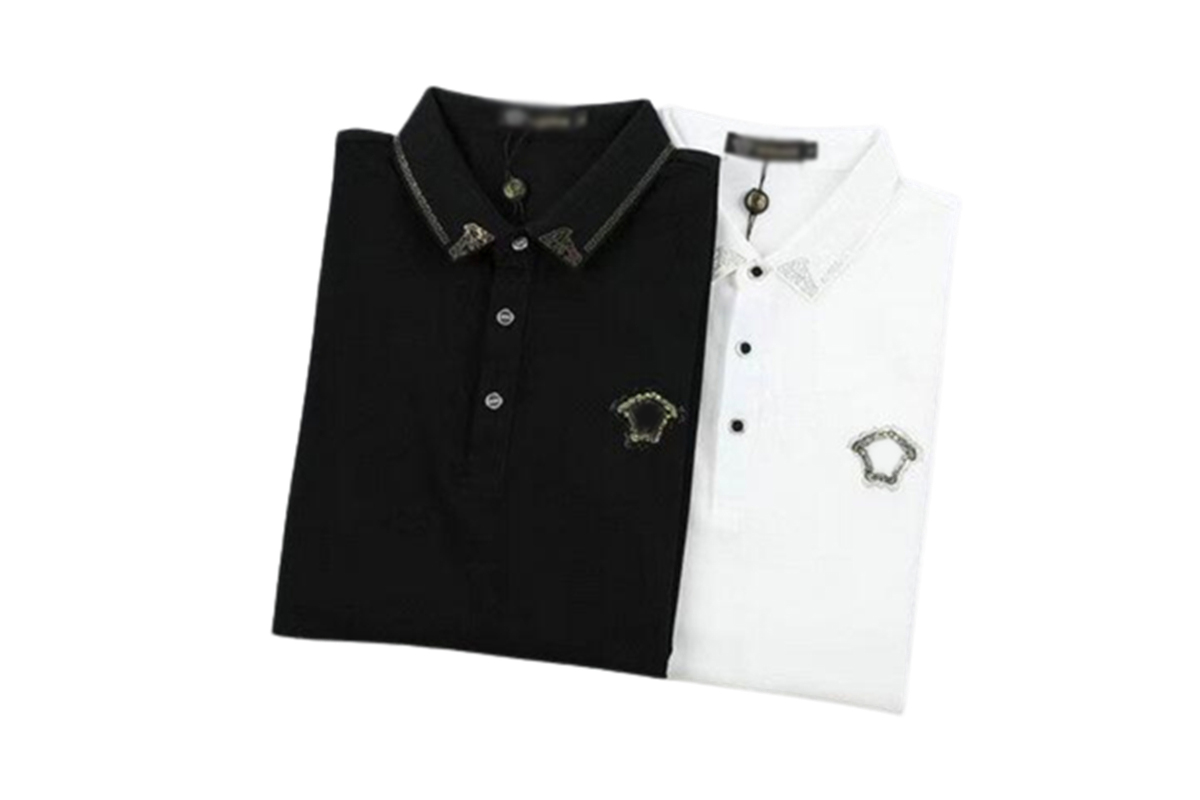 

high quality summer Mens Stylist Polo t Shirt Luxury tshirt shirts Italy Men Clothes Short Sleeve Fashion Casual Mens T-Shirt sian Size M- tee top#053, Black