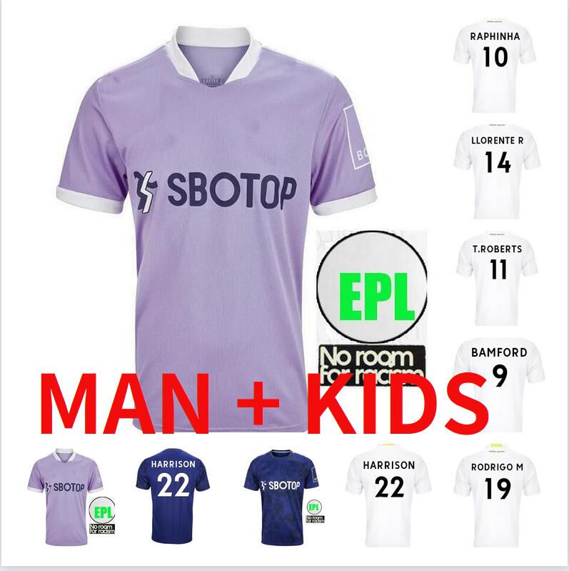 

21 22 leeds soccer jerseys 2021 2022 Raphinha Roberts RODRIGO Koch COSTA Alioski Phillips BAMFORD LLORENTE R HOME THIRD football shirts man kids kit