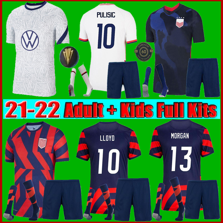 

2021 United States soccer jerseys Robinson away 2022 usa Pulisic Dest McKennie Reyna Adams Weah Musah Lletget CONCACAF Gold Cup 21 22 men WOMEN kids football shirts, Player