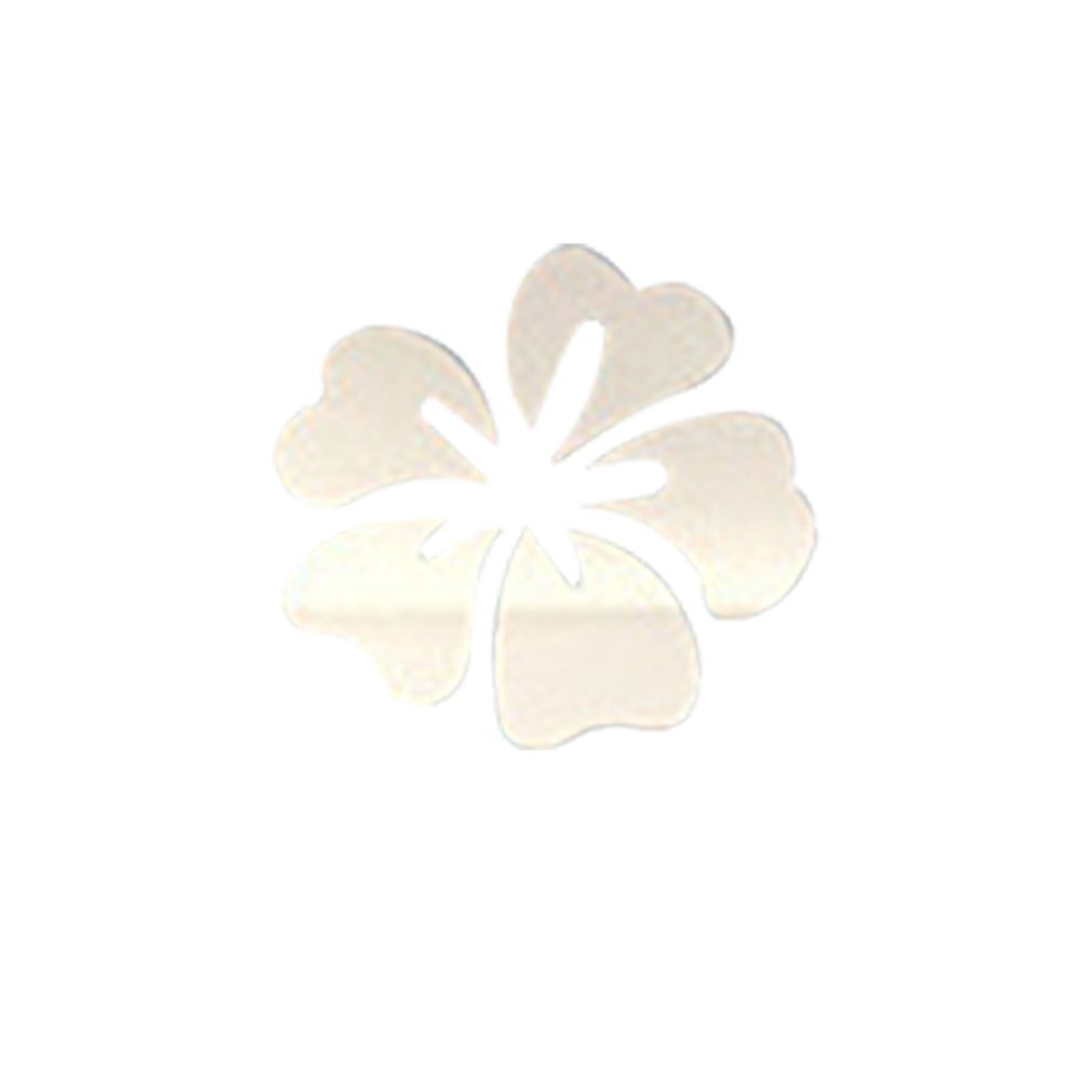 Hibiscus Removable Mothers Acryl Mirror Muursticker Children's Room Decoration Sticker Wall Art Decals Home Decor-image-692390380