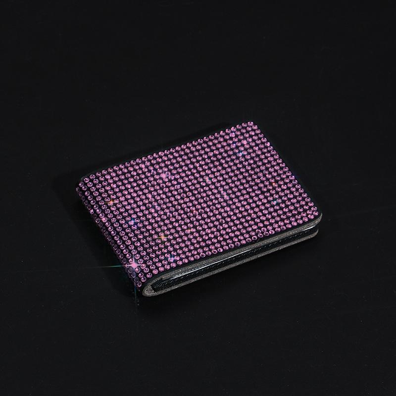 

Car Organizer Women Diamond Leather Driving Documents Case Female Motor Vehicle Protection Couple Automotive Interior Supply