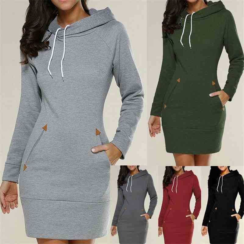 

Extra Long Hoodie Plain Hooded Elegant Sweatshirt 4xl 5xl Big Size Poleron Mujer 2020 Cord Tunik Hoodies Dress Women casual, Olive hoodie