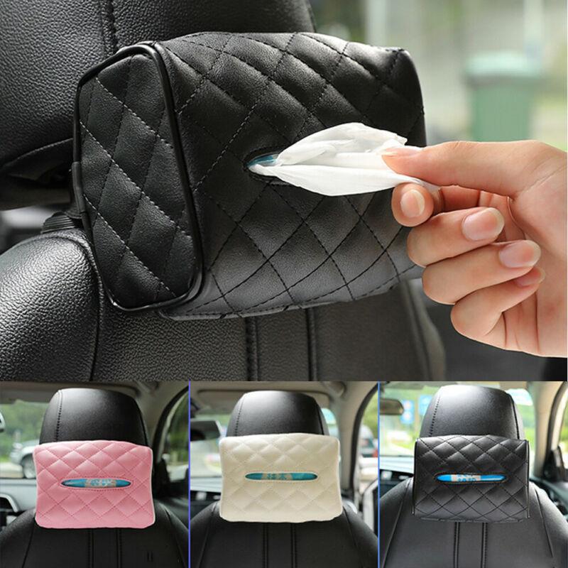 

Car Organizer Tissue Storage Box Holder Case Napkin Paper Container For Sun Visor Seat Back TD326