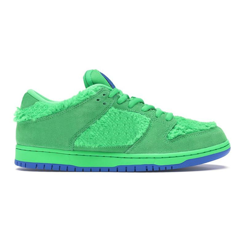

SB Low Men Women Sports Running Shoes Grateful Dead Bears Green Sneakers, Cj5378-300