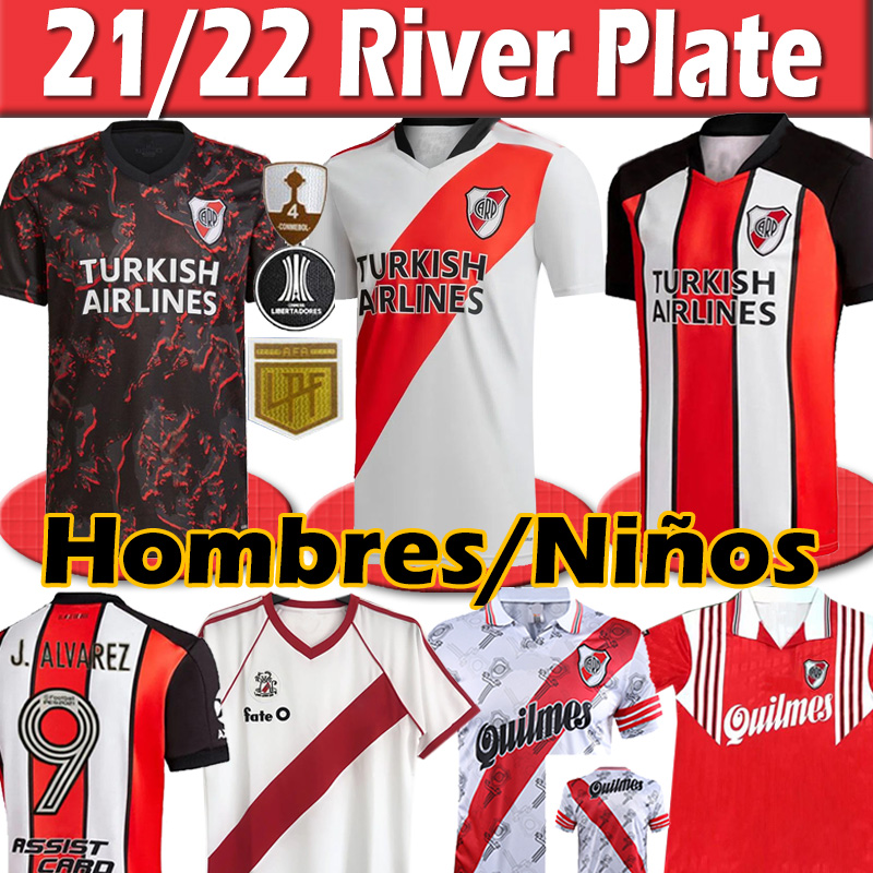 

S-XXXL 22 23 River plate soccer jerseys 2022 2023 DE LA CRUZ QUINTERO ALVAREZPRATTO FERNANDEZ Retro camisetas Men Kids football shirts bigs size, 21 22 away patch