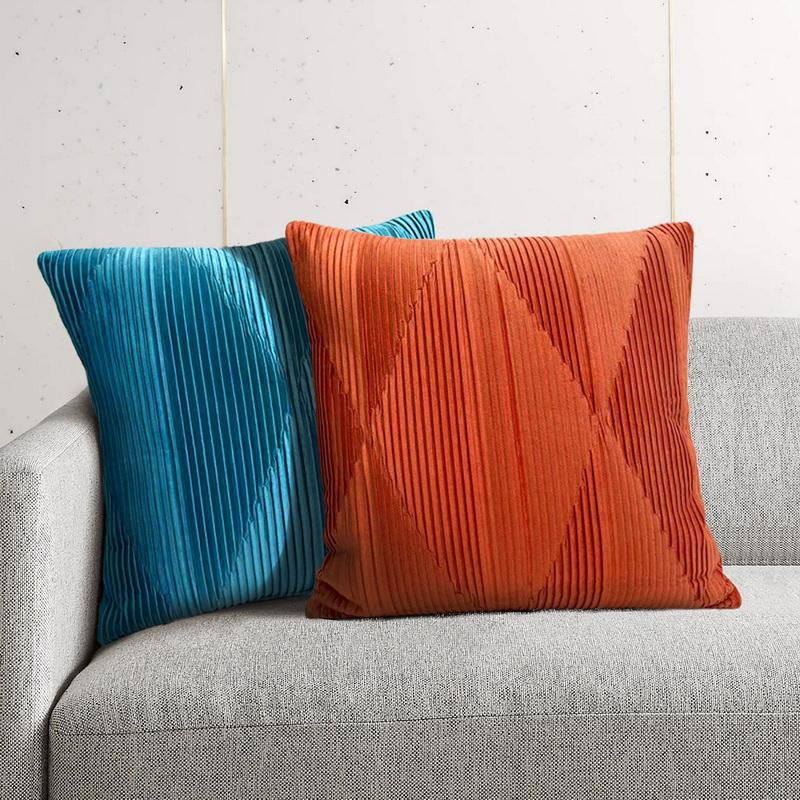 

Cushion/Decorative Pillow DUNXDECO Art Home Cushion Cover Decorative Case Modern Luxury Velvet Crepe Geometric Soft Sofa Chair Coussin