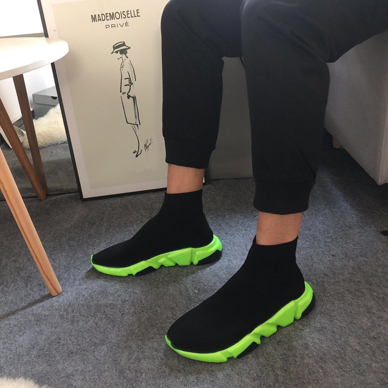 

socks shoes 2021 Pfashion star fashion casual shoes men and women personality shoes double soles non-slip design, 01