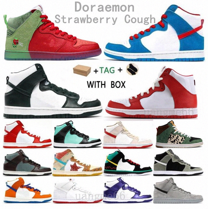 

Doraemon High SB Mens OG Casual Shoes Spartan Green Spectrum Strawberry Cough Walk The Dog Dream Team Gino Ianucci Women Sneaker 36-45