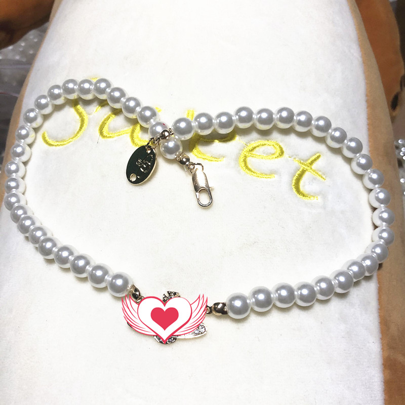 

2021 Women Pearl Chain Necklace Rhinestone Orbit Pendant Necklaces for Valentine's Day Gift Party Fashion Jewelry Accessories, Silver