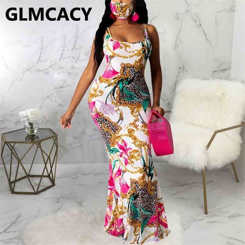 

Women Vintage Printed Sleeveless Dress Elegant Casual Long Classy Formal Evening Party 210701, White