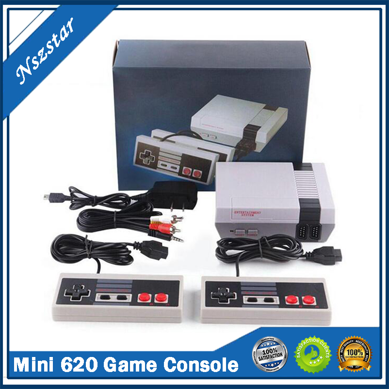 

Classic Mini 620 Game Console Retro Games NES Controllers TV Output Video Games for Kids Child Gift Childhood Memories
