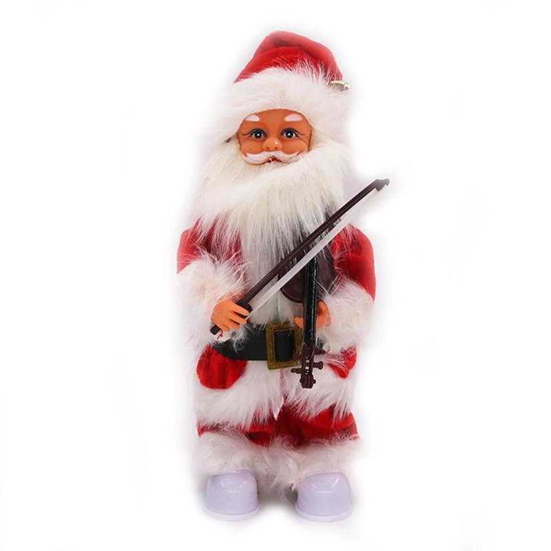 

Christmas Decorations Electric Music Swing LED Lights Flashing Santa Toy Ornaments Desktop Decoration