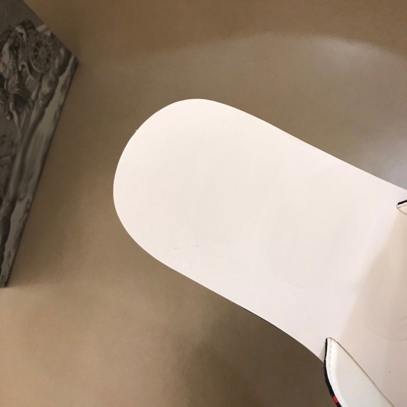 

2021 Slipper Designer Slide Summer sandals Fashion Men Beach Indoor Flat Flip Flops Leather luxurys 7Shoes mens Slippers with box Size 39-45 -H239, White