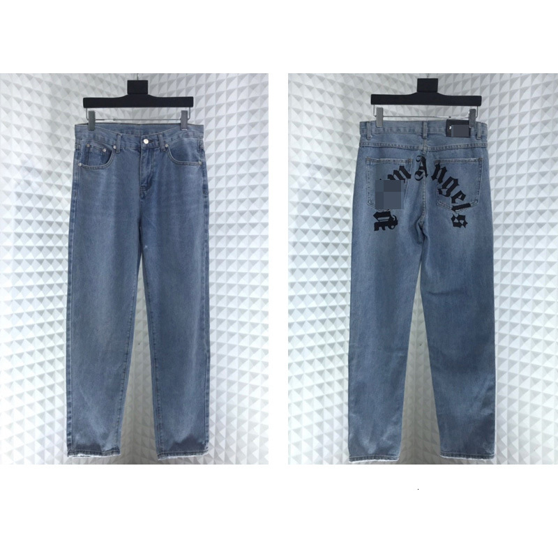 

Fashion brand palm jeans PA Angel angels casual pants, White;black