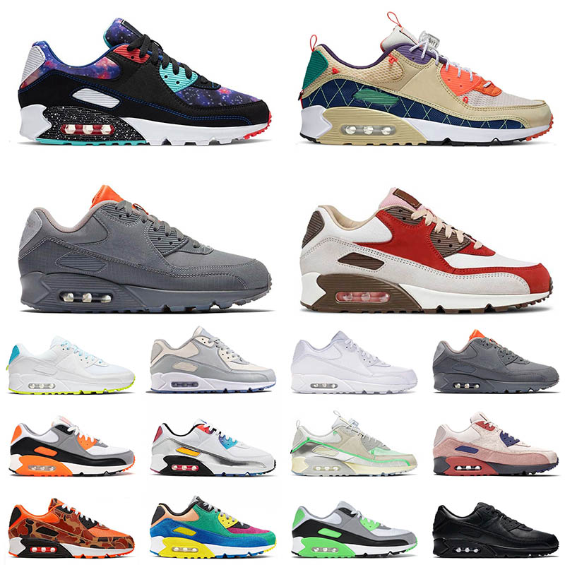 

2021 Arrival 90s Cushions Running Shoes Mens Women Trail Team Gold SIZE 12 Supernova Grey Bacon Air Airmax Max OG90 Trainers Sneakers 36-46