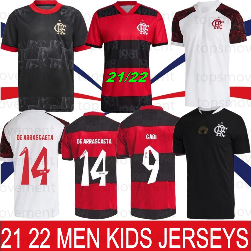 

21 22 Flamengo DIEGO PEDRO Mens Kids Soccer Jerseys E.RIBEIRO DE ARRASCAETA Home Away 3rd Training Wear Red Black WhiteFootball Shirts Camisetas de Futebol Custom, Men folamenge