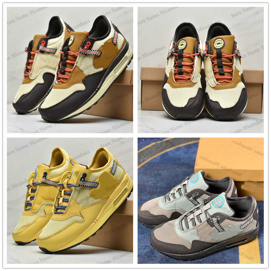 

Cactus Jack x TS 1 Cave Stone 87 Runing Shoes Wheat Baroque Brown Grey Haze Max Mens Women Designer Sneakers