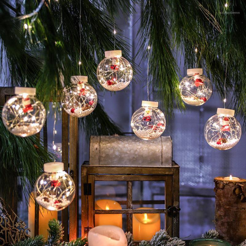

Christmas Decorations LED Curtain String Light Ball Santa Claus Year 2022 Decortions For Home Noel Navidad 2021 Xmas Tree