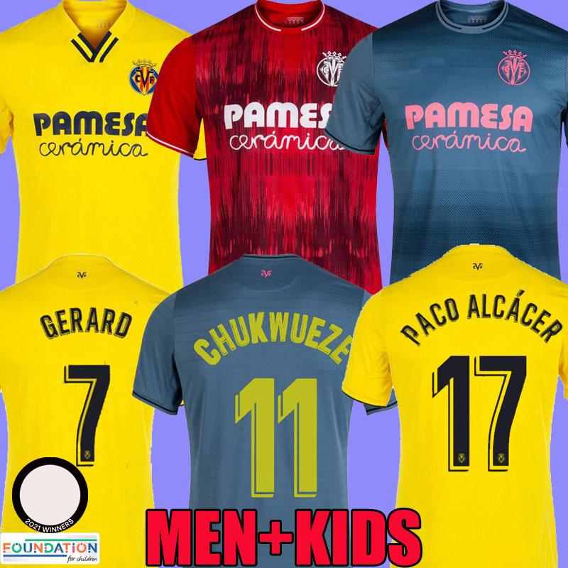 

21 22 Villarreal CF S.CAZORLA Soccer Jerseys 2021 2022 Home away third TAKE GERARO CHUKWUEZE camiseta del Shirt Parejo PACO ALCÁCER MOI GOMEZ men kids Football uniform, Home+patch