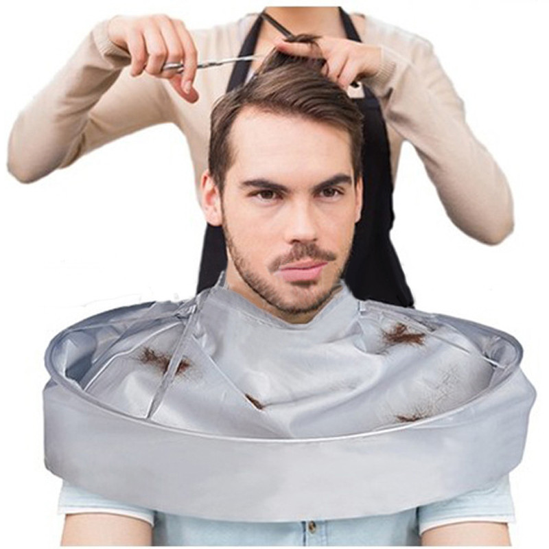 Diy haircut cape umbrella cover cut wrap hair shaving apron barber dress domestic protective cover-image-693521703