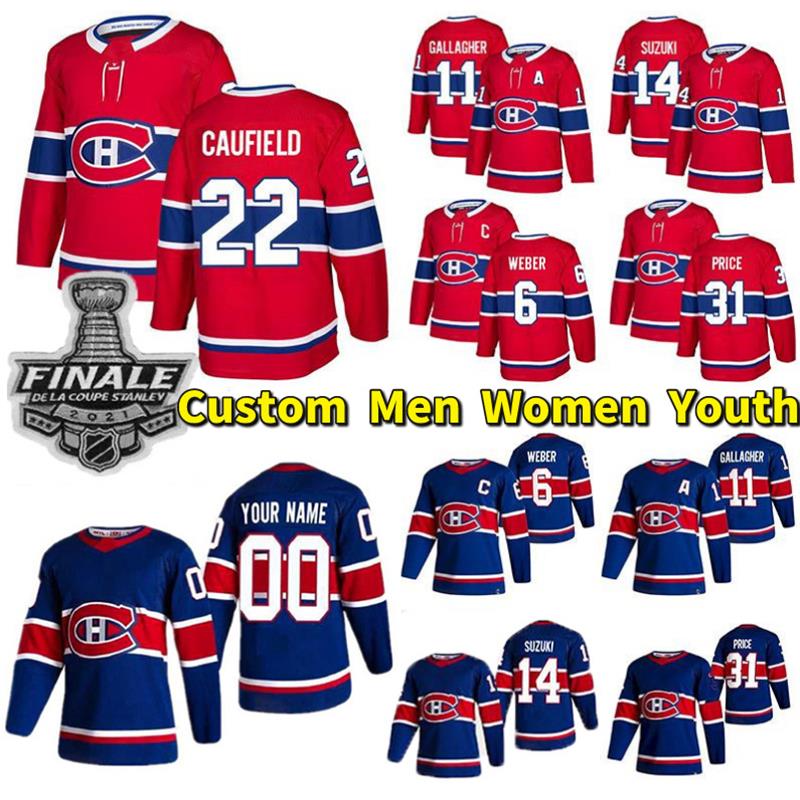 

Montreal Canadiens 14 Nick Suzuki Hockey Jersey 22 Cole Caufield 31 Carey Price 11 Brendan Gallagher 6 Shea Weber 90 Tomas Tatar Guy Lafleur Jonathan Drouin Custom, Men jerseys patch