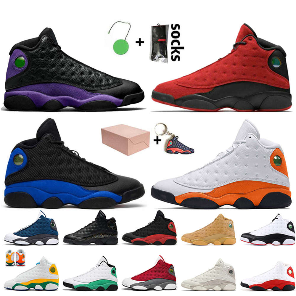 

2021 With Box 13s Basketball Shoes Jumpman 13 Court Purple Reverse Bred Hyper Royal fish Gold Glitter Women Mens Luxurys Designers, A16 he got game 36-47