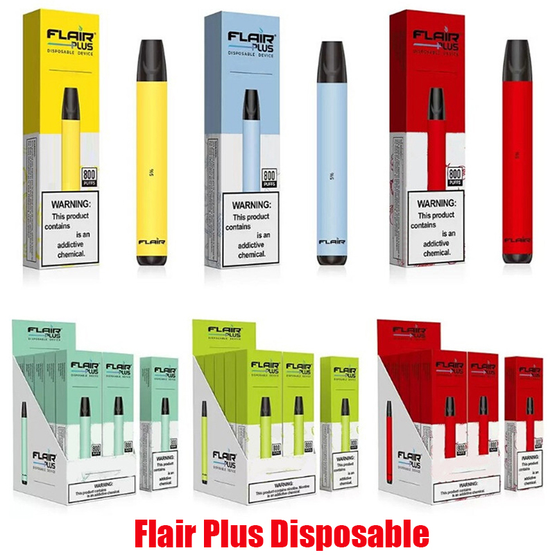 

Flair Plus Disposable E-cigarettes Device Kit 800 Puffs 550mAh Battery 3.5ml Pre-filled Cartridge Pod Stick Vape Pen Vs Puff Bar Bang XXL Max