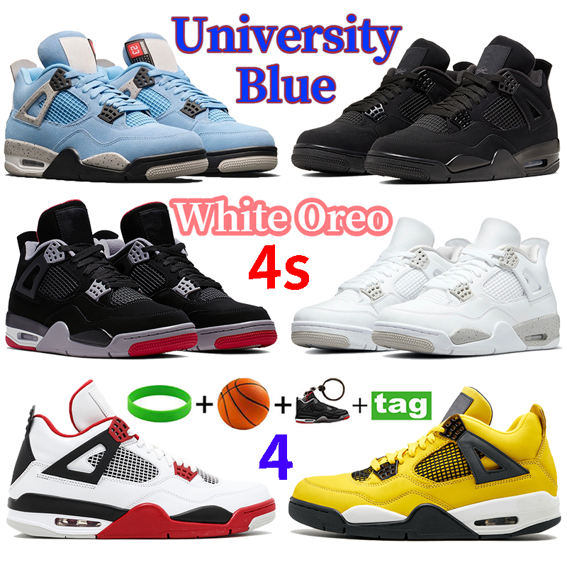 

Jumpman 4 4s Mens basketball shoes Sneakers Military Black Game Royal Cat Red Thunder Tour Yellow White Oreo University Blue men women sneakers Sports trainers, #22- alternate 89