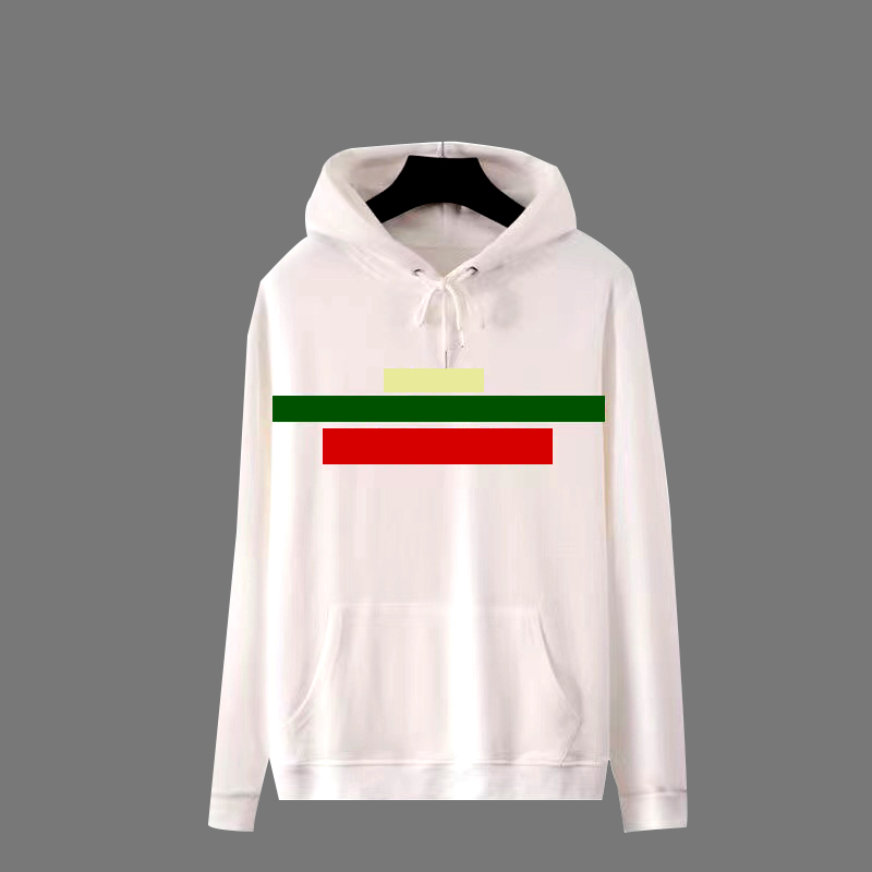 

21ss Hoodie winter new jacket with hat brand designer sweater jackets men and women hooded pure cotton red green striped blouse lovers black white color M code-5XL code, Clear