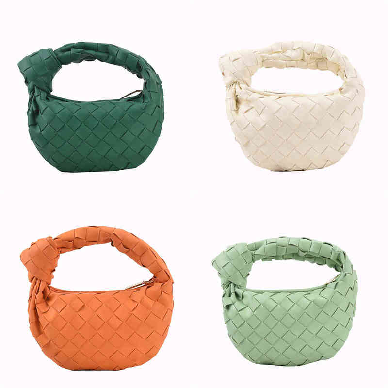 

Tote Luxury Brand Woven Handbag High Quality Leather Cloud Bag for Women Designer Day Clutches Purses Knitting Handle Hobos 220125, Light green