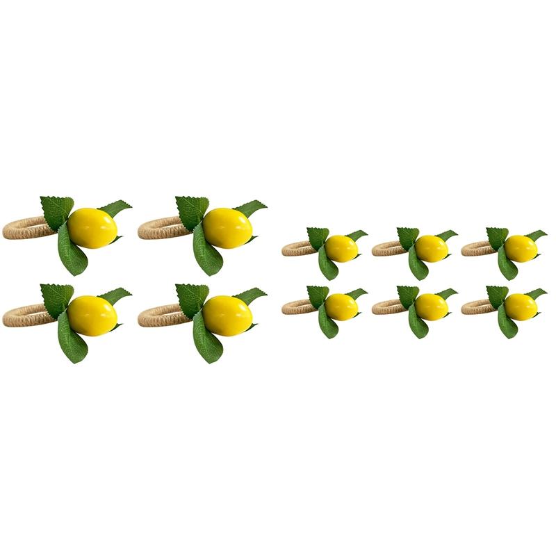 

Napkin Rings Simulation Plant Ring Fruit Meal Buckle El Model Room Party Supplies