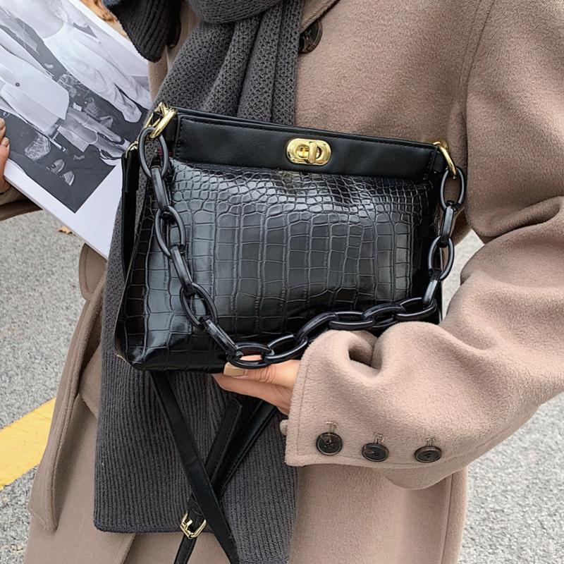 

Evening Bags Leather Fashion Beautiful Crossbody Chain For PU Women Black Luxury Handbags Shoulder Bag Small Ladies Khaki Tote Female