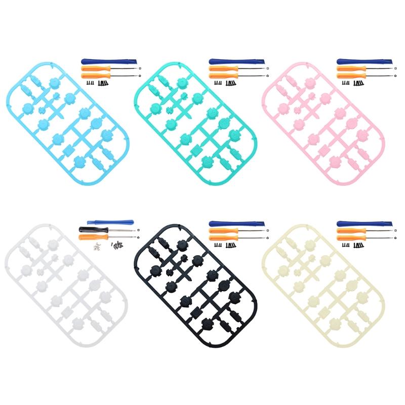 

Game Controllers & Joysticks 77JC 16 Pcs Replaceme Buttons Trigger Key Button For NS -Switch Pro Joy Con ABXY Controller Replacement Repair