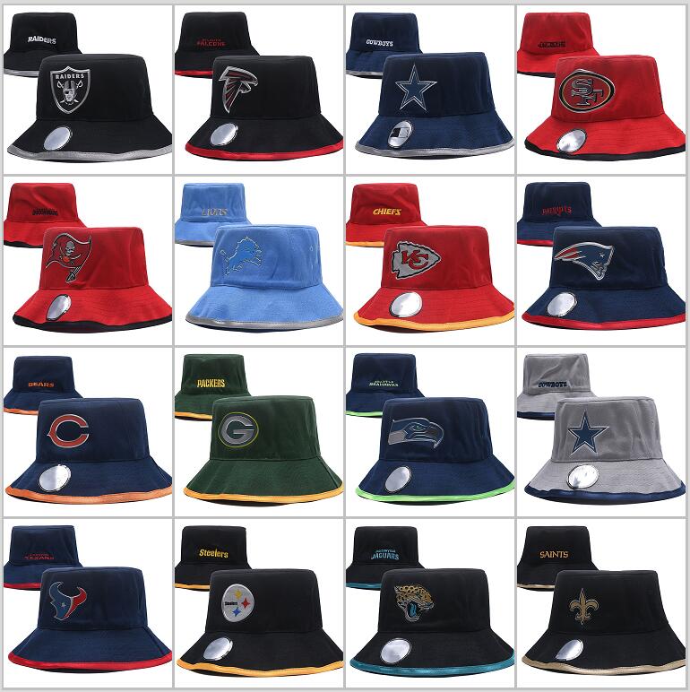 

2021 One Piece Men's All Team Football Sport SEA Outdoor Bucket Hats Team Logo Brands Fans Hip Hop Fishing Hat Cheap Sunhat Headwear Ba, Blue;gray