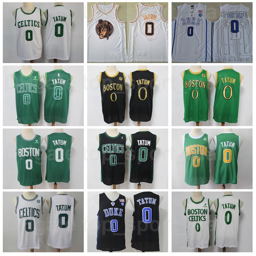 

Men Basketball Jayson Tatum Jersey 0 Duke Blue Devils College University Vintage Breathable For Sport Fans Team Color Black Green White Grey Blue High Quality