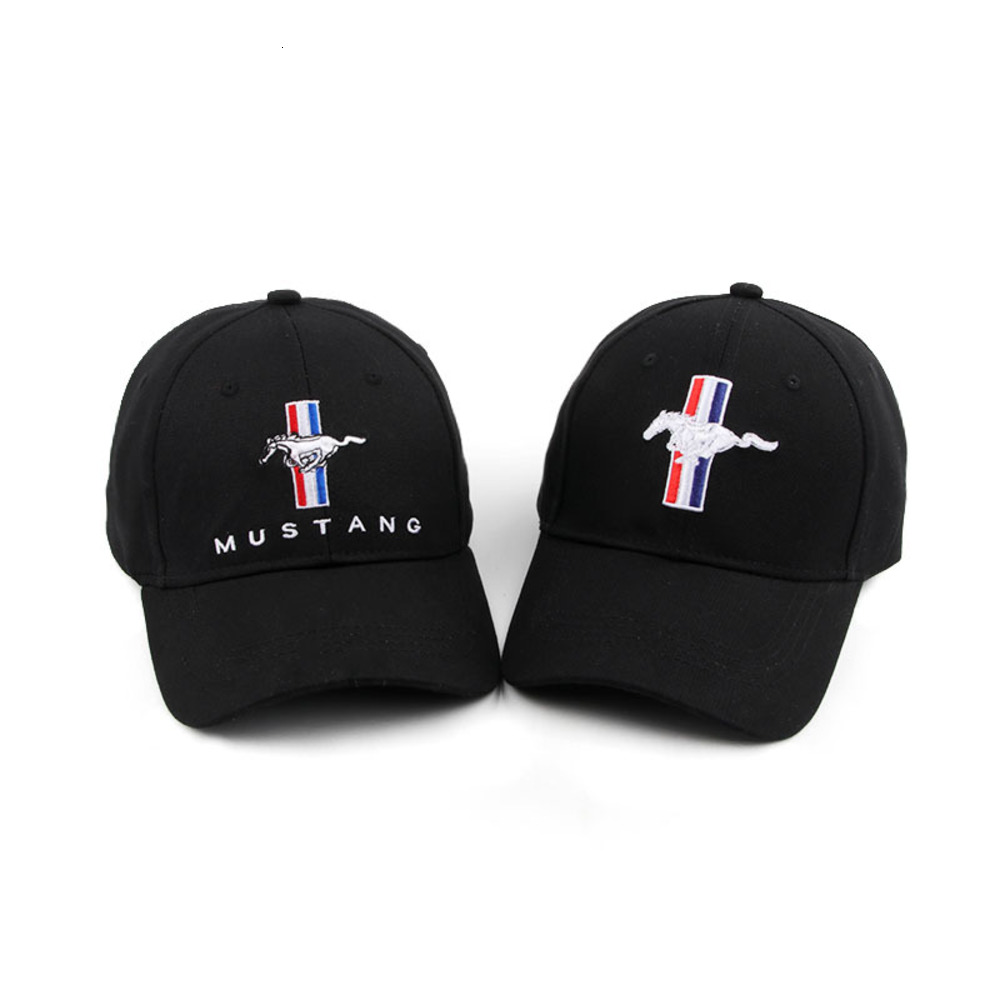 

Ford Embroidered Mustang Baseball Cap Fordf1 Racing Sunscreen Hat, Black