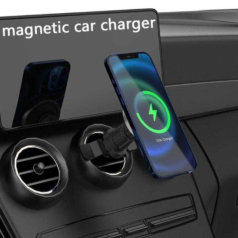 

Cell Phone Mounts & Holders 15W Magnetic Wireless Car Charger Holder For 12 Pro Max Universal Charging