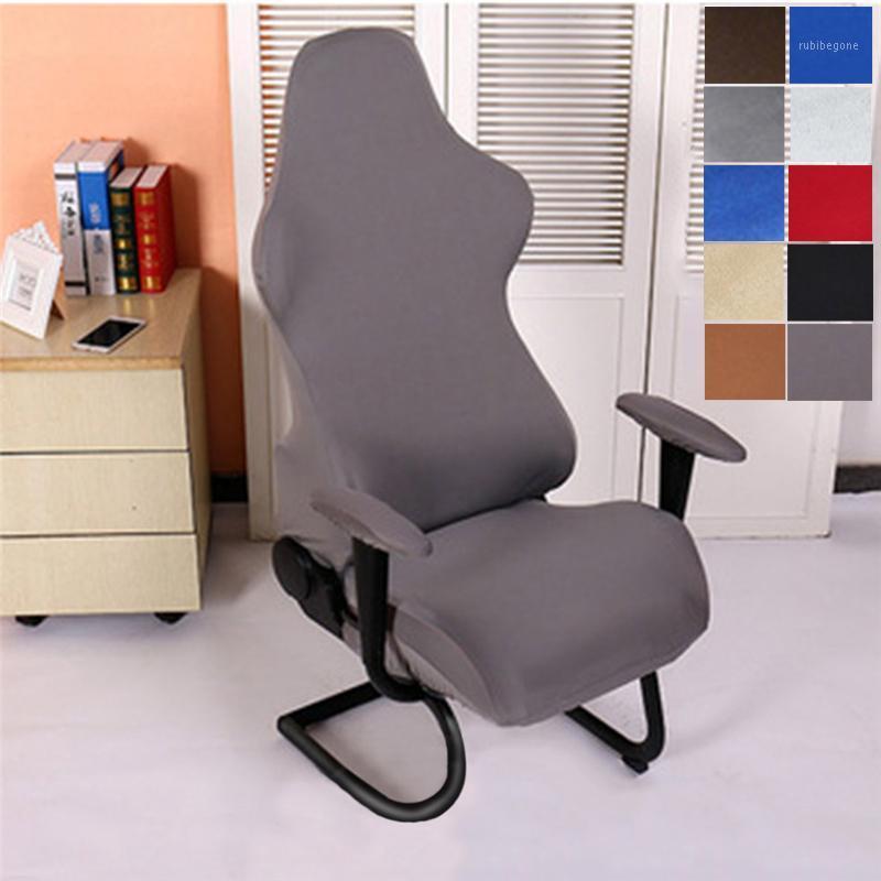 

Pro Gaming Chair Cover Spandex Office Elastic Armchair Seat Covers For Computer Chairs Slipcovers Housse De Chaise