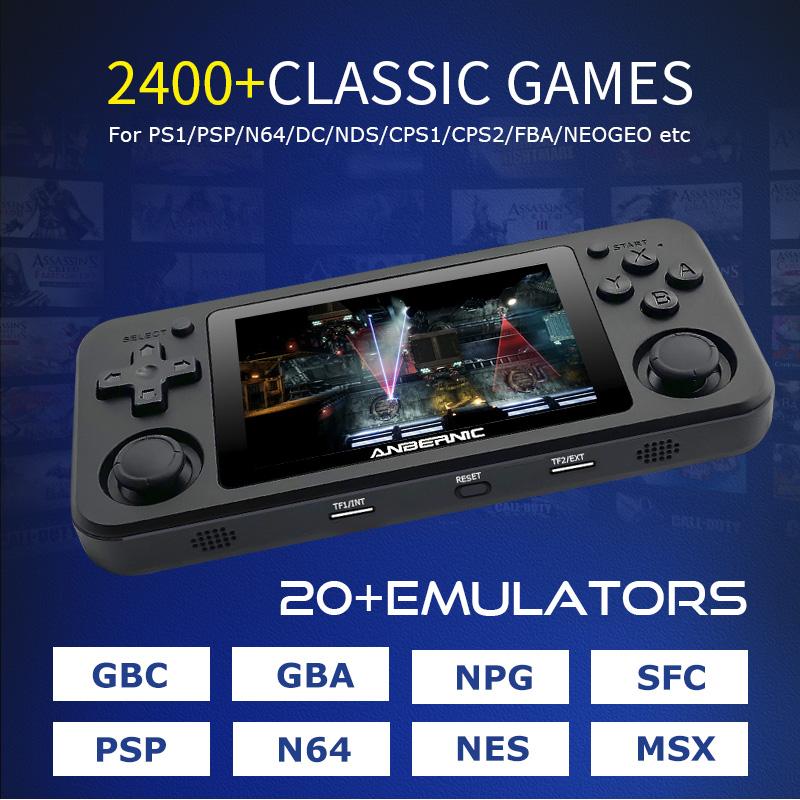 Portable Game Players RG351MP Handheld Console Built-in 2400+ Retro Games For PSP/PS1/MD/N64/DC Emulator Player Support Online Sparring-image-730715433