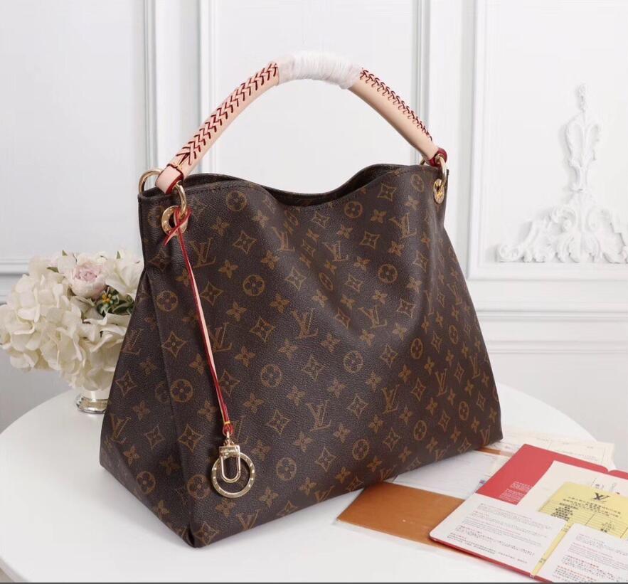 

lv LOUIS Monogram ARTSY BAG VITTON Designers Shopping Bag Genuine Leather Women Handbags VITTON Shoulder Messenger Bags Tote Clut