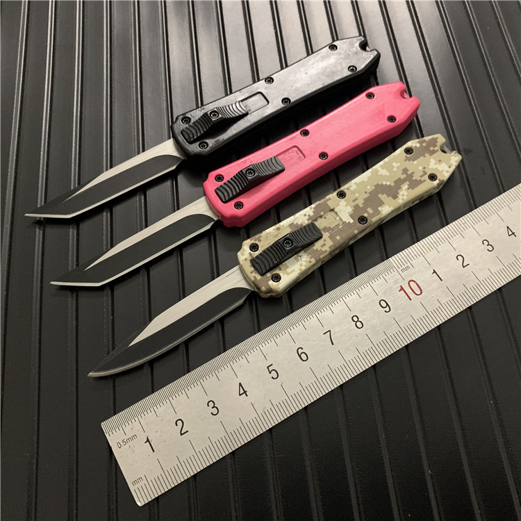 

BM 3300 3350 C07 C81 Mini Action Automatic knives 440 tanto Stainless Steel Blade Pocket Knife With Retail Box A07 616 A161 BENCHMADE KNIFE