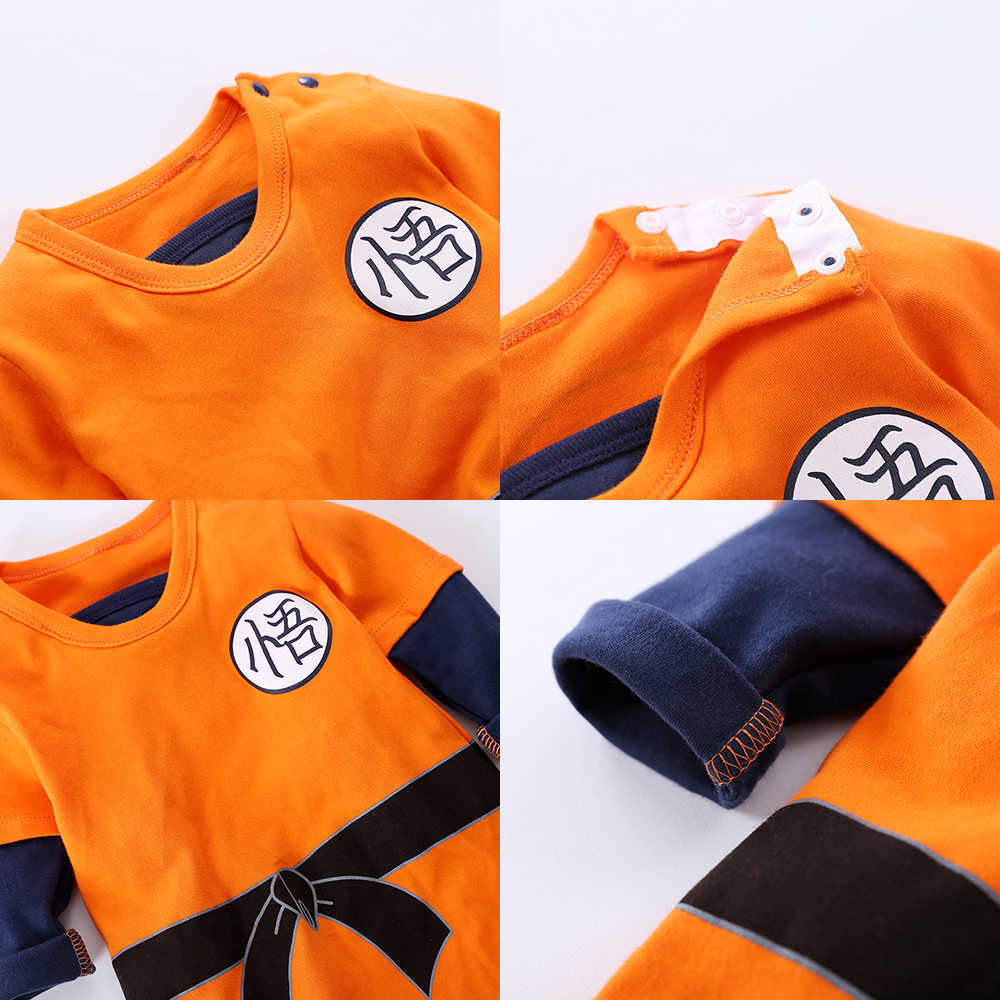 

Dragon DBZ Ball Z Anime Costume  Baby Boy Clothes Children Overalls Kids Clothing Infant Romper Onesie Jumpsuit Halloween Q, Goku clothes